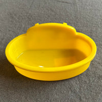 Dish - plastic yellow