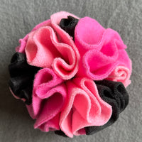 Snuffle ball - black/hot pink/pale pink