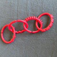 Hooks - red - set of 4