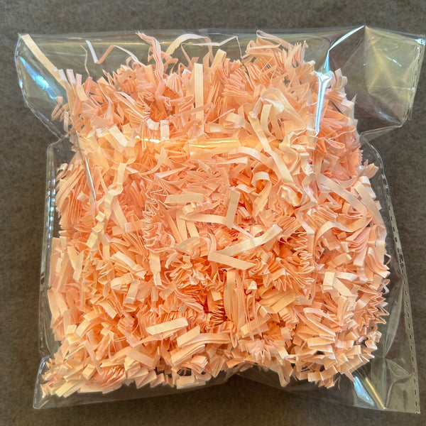 Shredded paper - peach