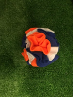 Snuffle ball - orange/royal blue/white