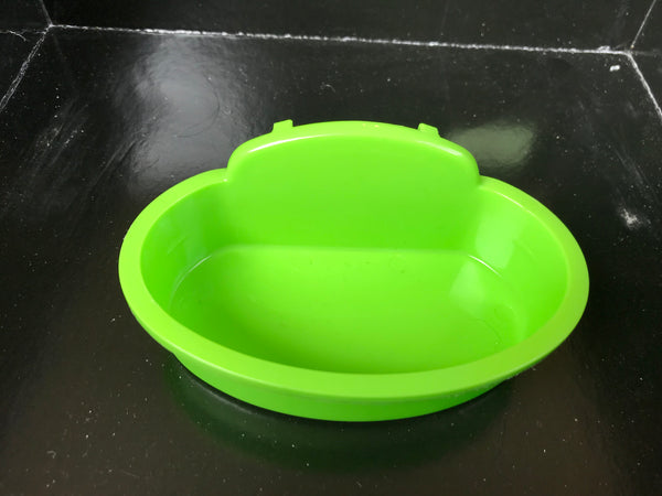Dish - plastic green
