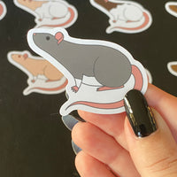 Rat stickers 2” vinyl