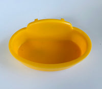 Dish - plastic yellow