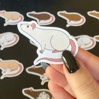 Rat stickers 2” vinyl