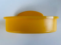 Dish - plastic yellow