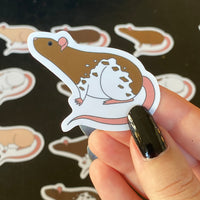 Rat stickers 2” vinyl