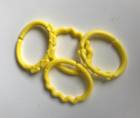 Hooks - yellow - set of 4