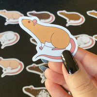 Rat stickers 2” vinyl