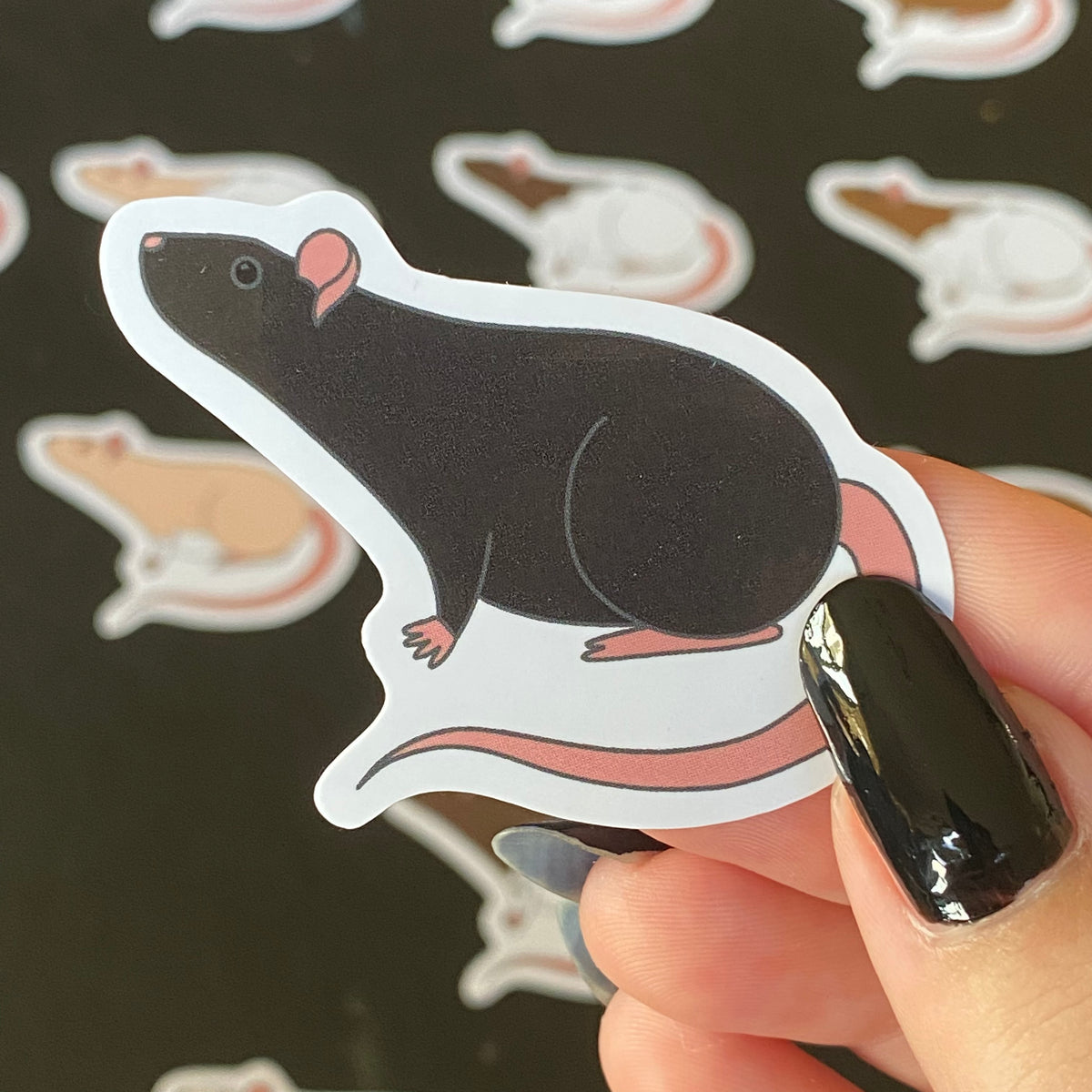 Rat stickers 2” vinyl – Mr Wiggles Rat Supplies