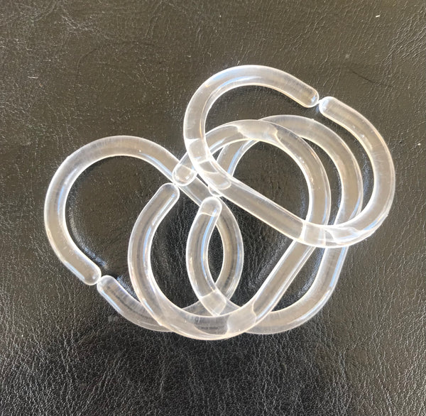 Hooks Clear - set of 4